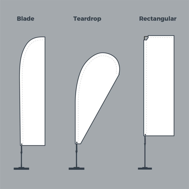 Feather Flags - Blade, Teardrop, Rectangular | Harrison Flagpoles