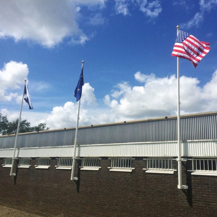 Wall Mounted Flagpoles - Harrison Flagpoles - UK