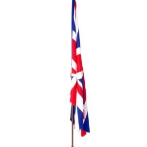 ceremonial flagpole with union flag