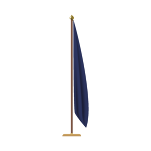 ceremonial pole & flag