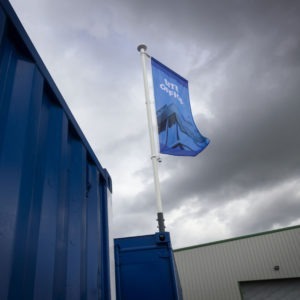 container flagpole