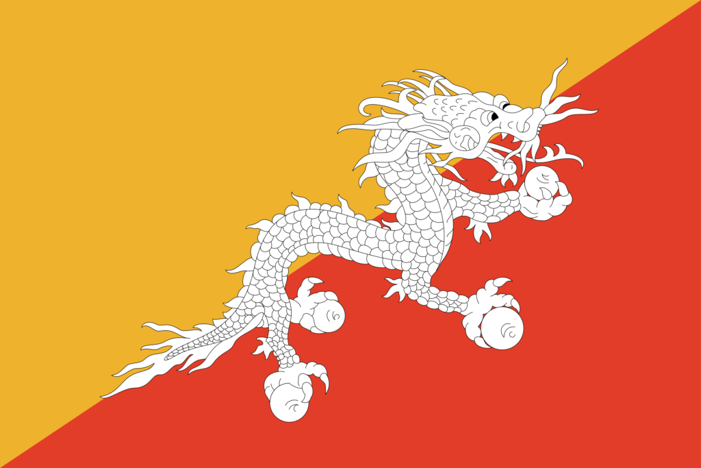 Unique flag - Bhutan