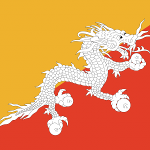 Unique flag - Bhutan