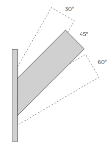 Flagpole wall mounted angles