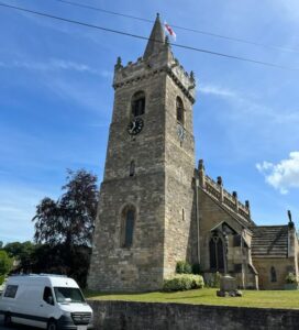 bramham all saints church flag and flagpole