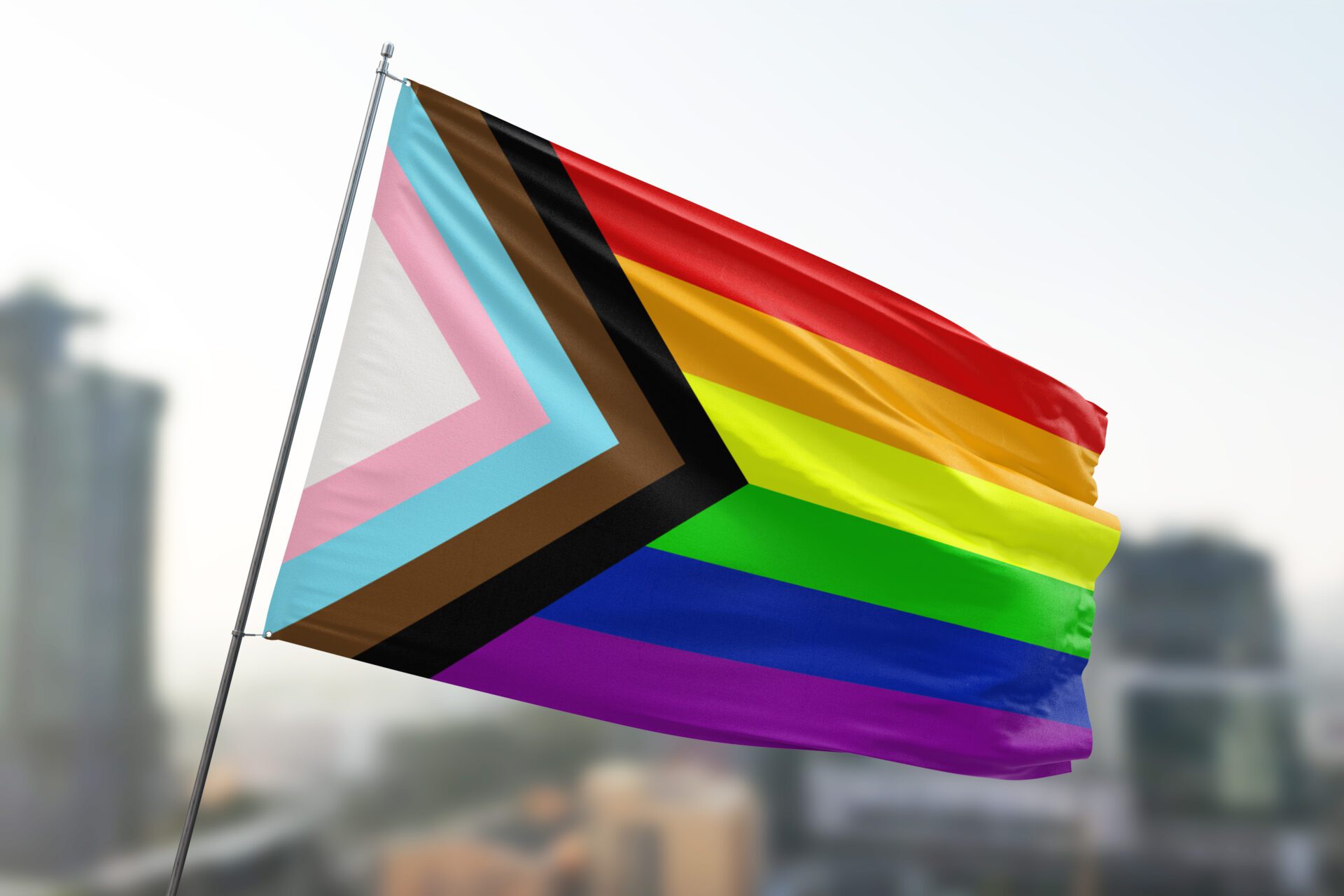 Pride Progress Flag Harrison Flagpoles 