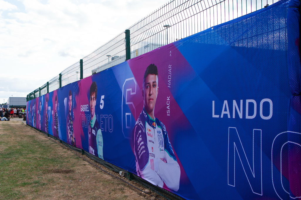 scrim at the f1 in silverstone 